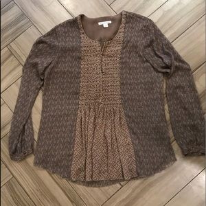 🌻HP!🌻 Coldwater Creek Smocked Beaded Top M